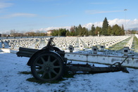 Pohled na vojenský hřbitiv